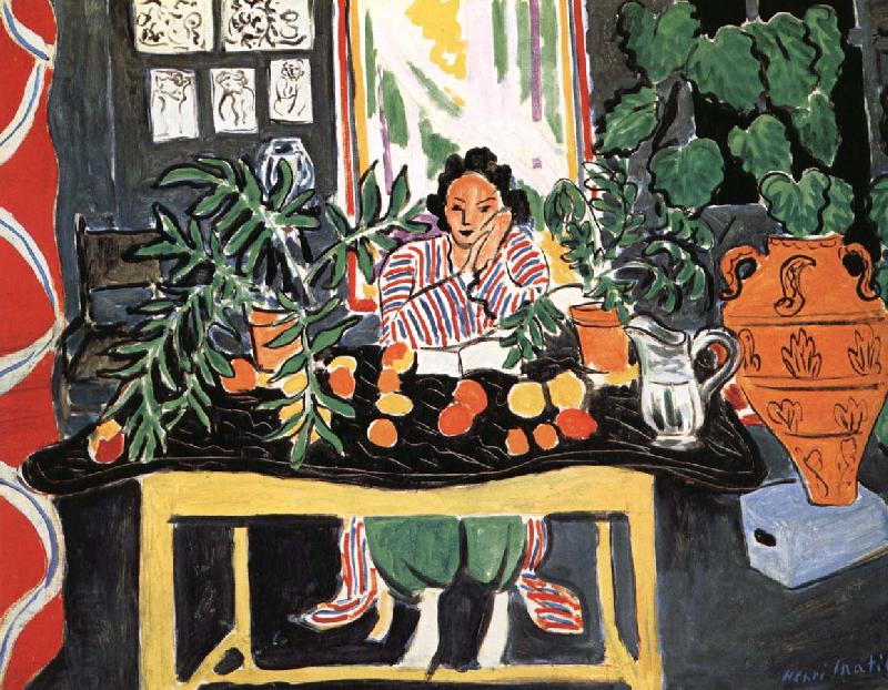 Henri Matisse Woman with vase oil painting picture